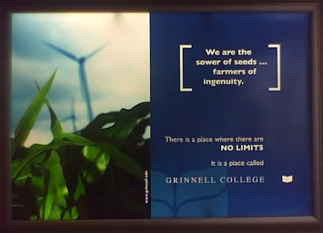 Grinnell College Advertisement